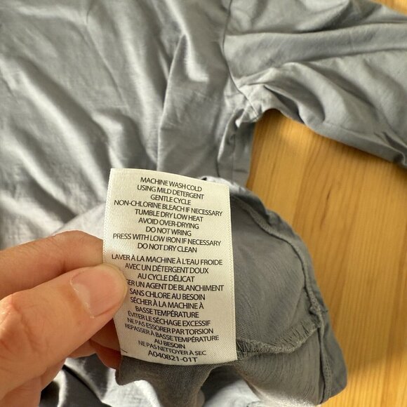 Cloudveil Women's Merino Wool Blend Baselayer Grey Long Sleeve SMALL HOLE size L - Picture 7 of 12